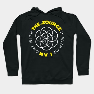 The Source is with me (seed of life) - dark colors Hoodie